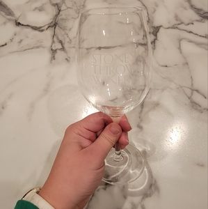 Schott Zwiesel Set of Glasses engraved w/ "Stone's Throw Winery Door County"